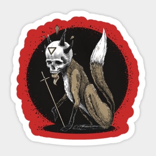 Kitsune Demon Fox Sticker